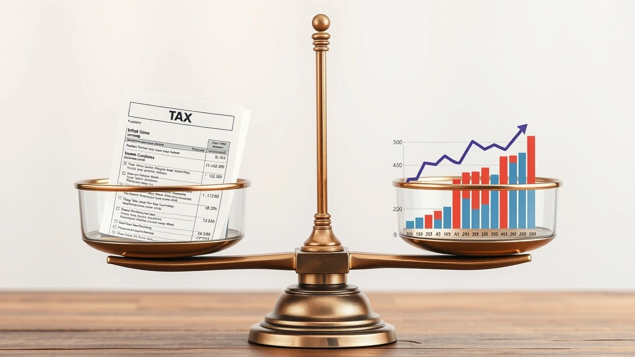 balance entre documents fiscaux et graphiques d'inflation