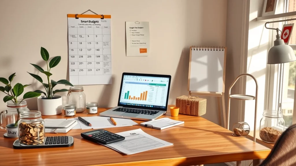 bureau bien organise illustrant des strategies de budgetisation