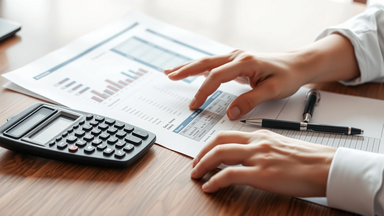 person examinant des documents de revenus locatifs