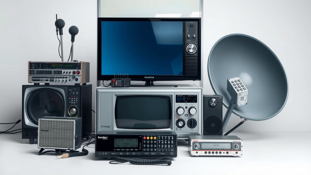 équipement de diffusion comme télévision et radio