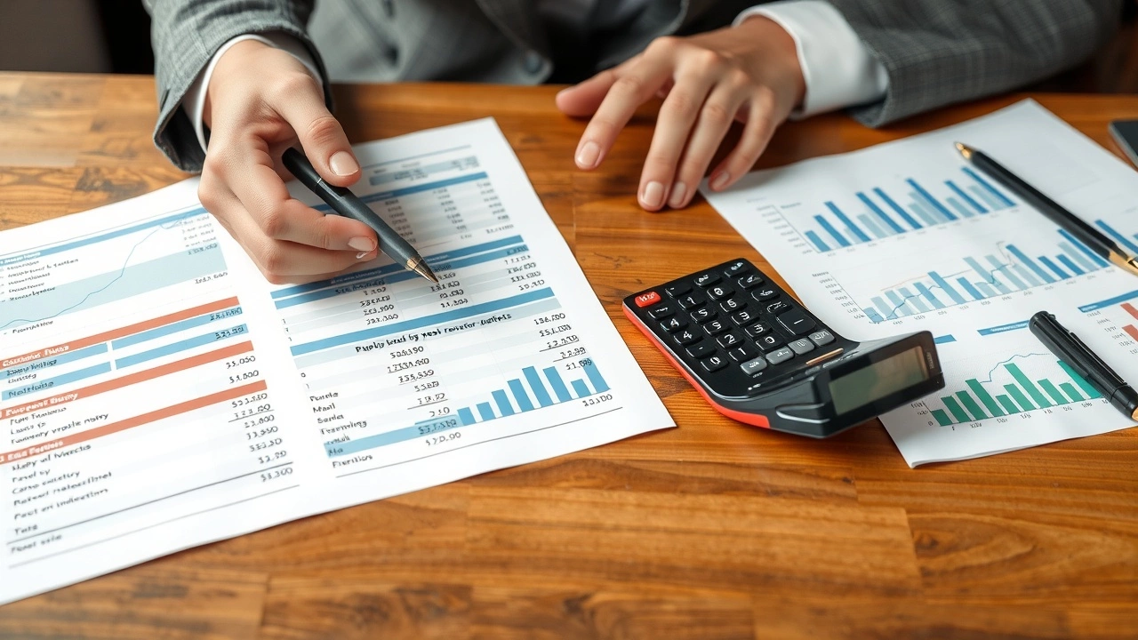 une personne évalue ses dépenses avec un budget