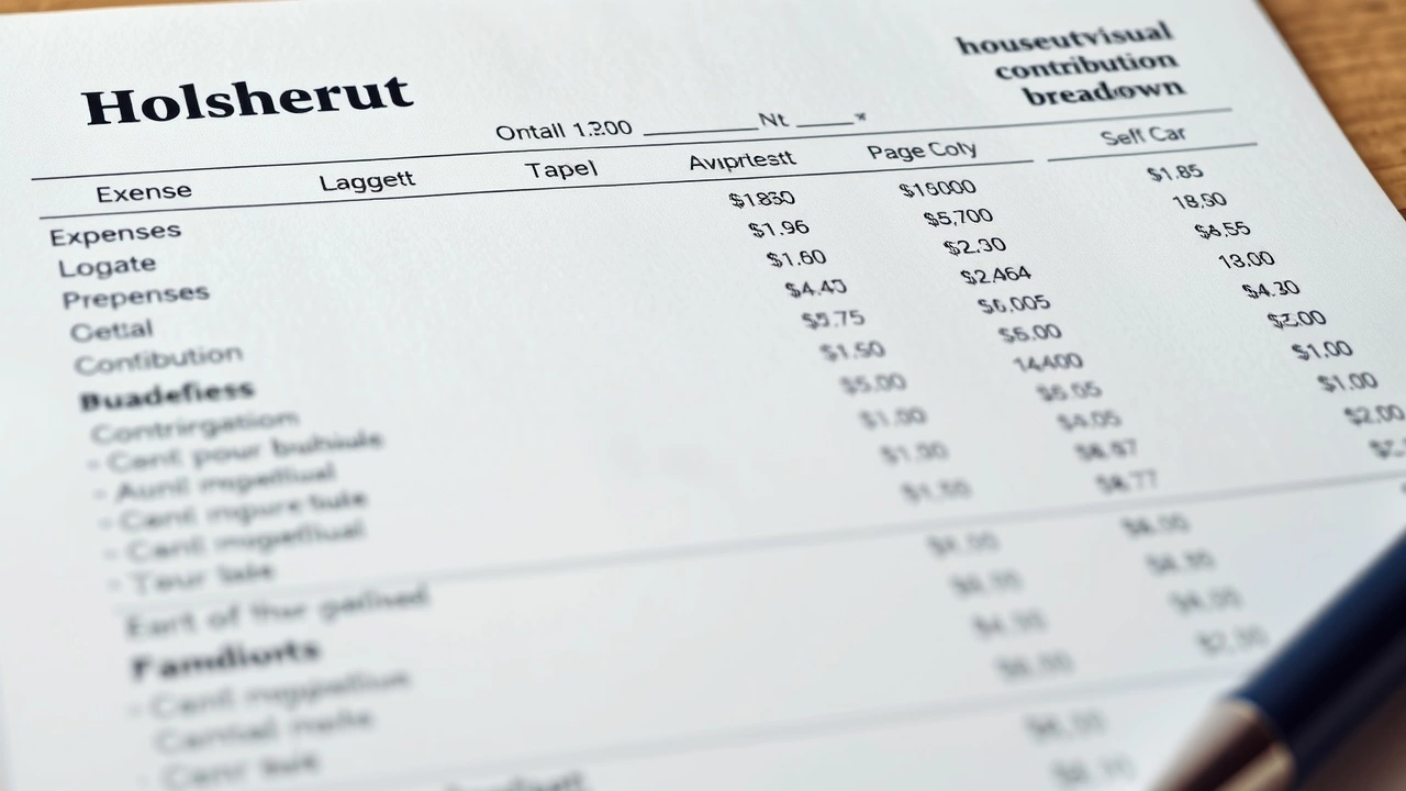feuille de budget avec contributions audiovisuelles