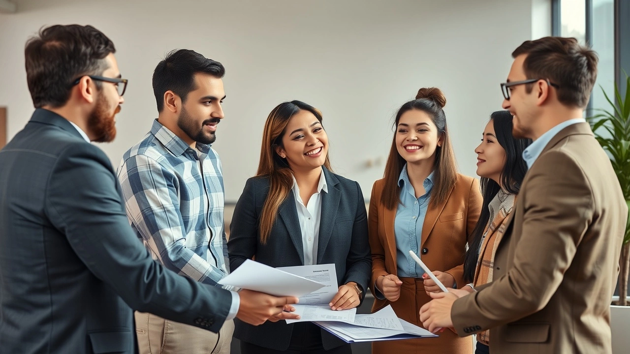 groupe de personnes discutant de transactions immobilières