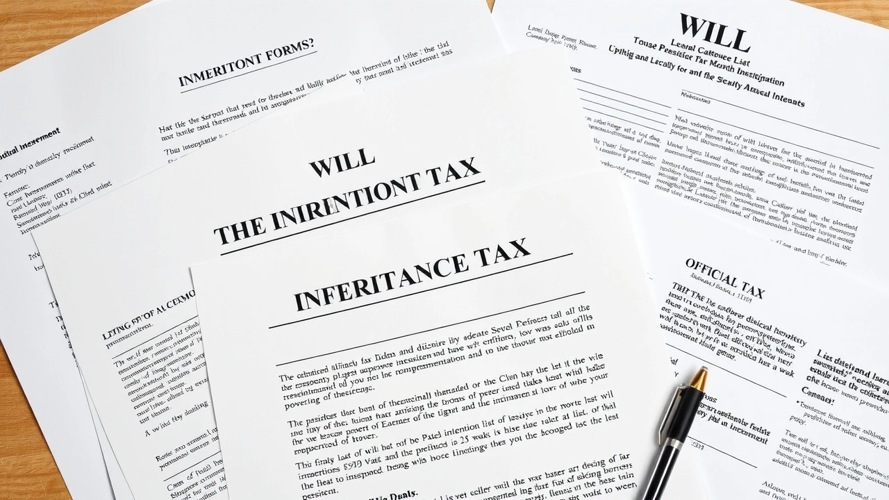 documents concernant les impôts sur les successions