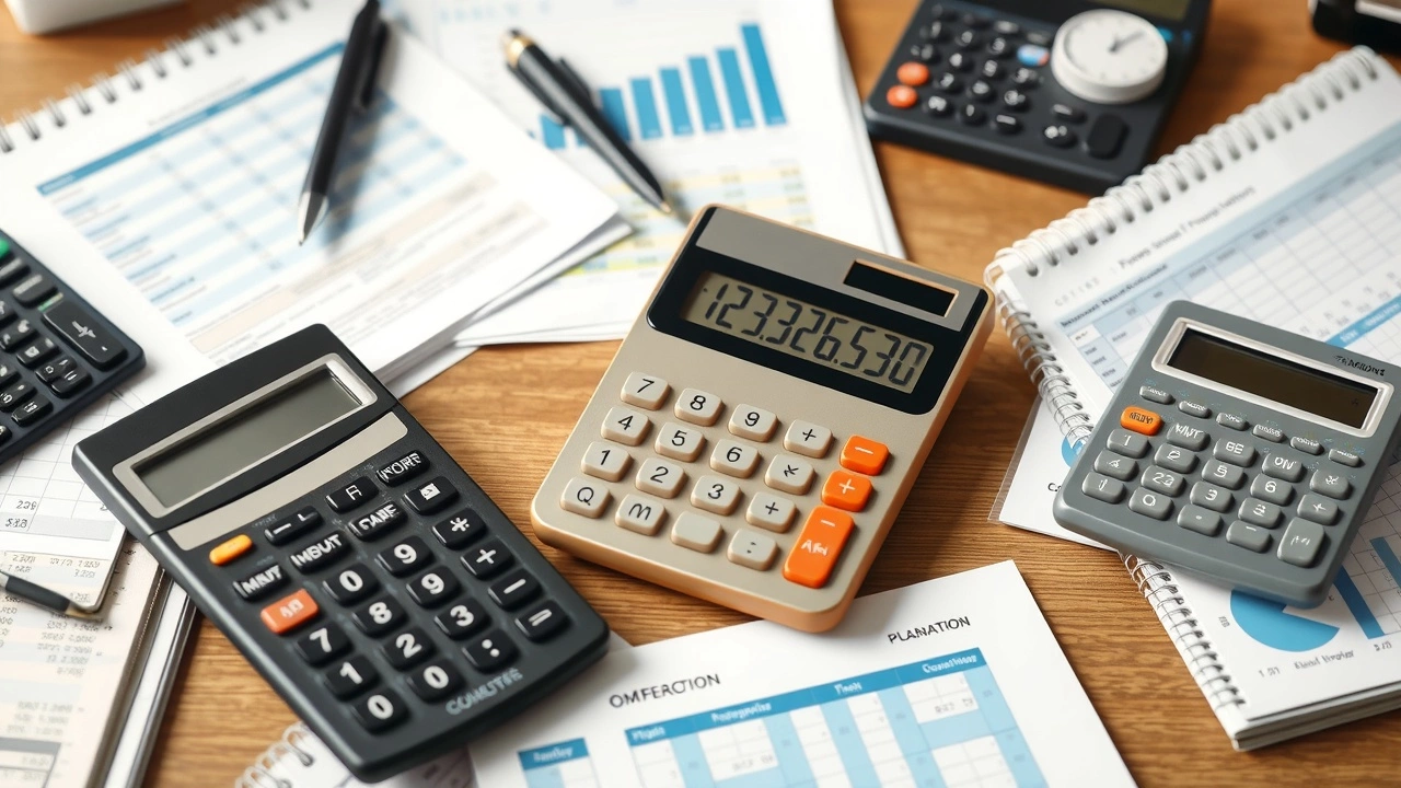 outils de gestion budgétaire sur un bureau bien organisé