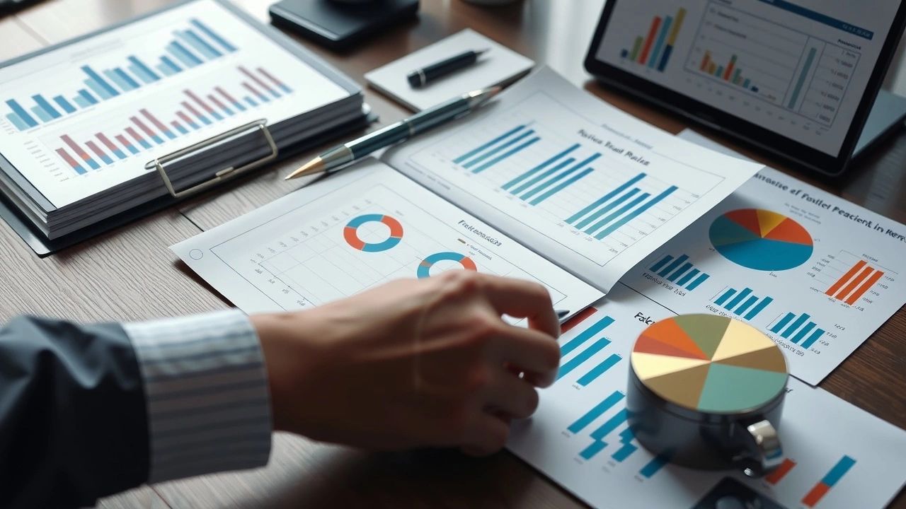 person analysant des documents financiers et des graphiques