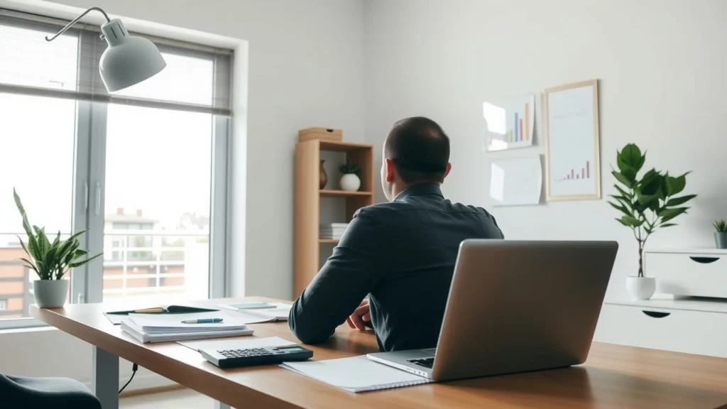 Bureau calme et organisé pour planifier ses finances