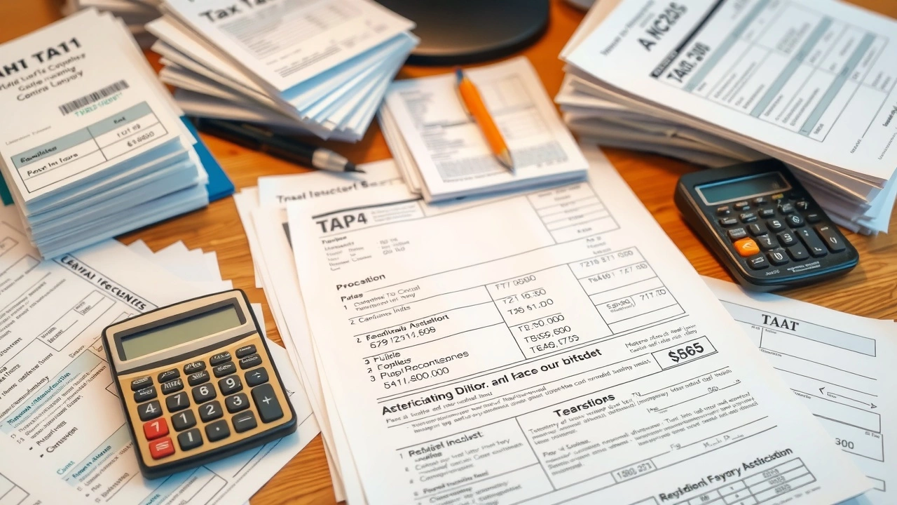 documents financiers sur un bureau