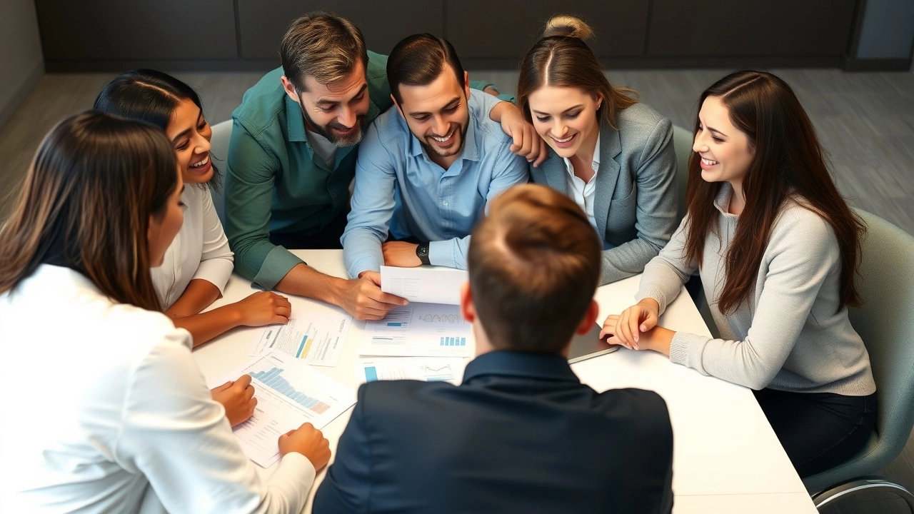 groupe de personnes discutant de strategies d'epargne