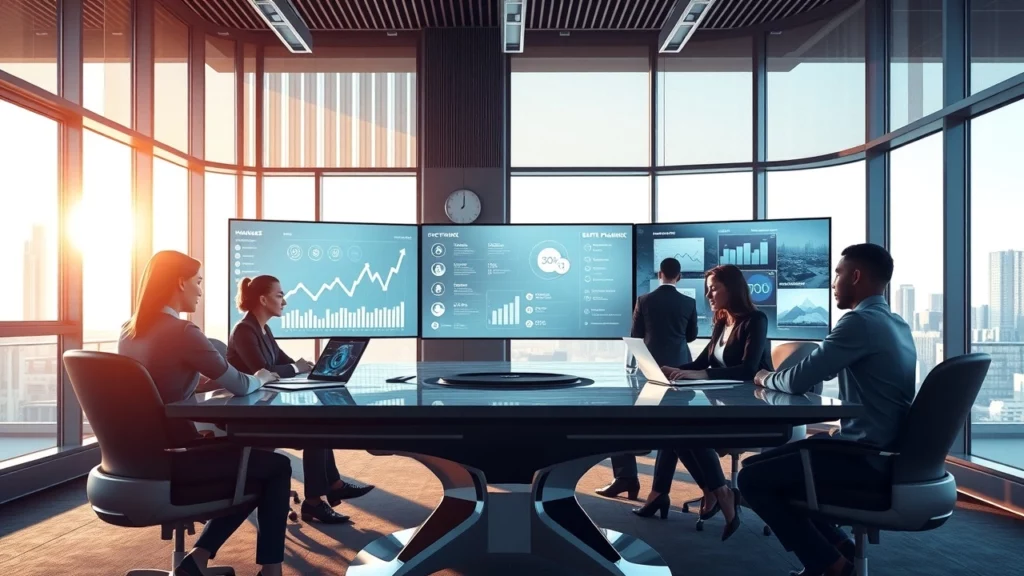 Une illustration de la planification successorale moderne avec des technologies financières innovantes.