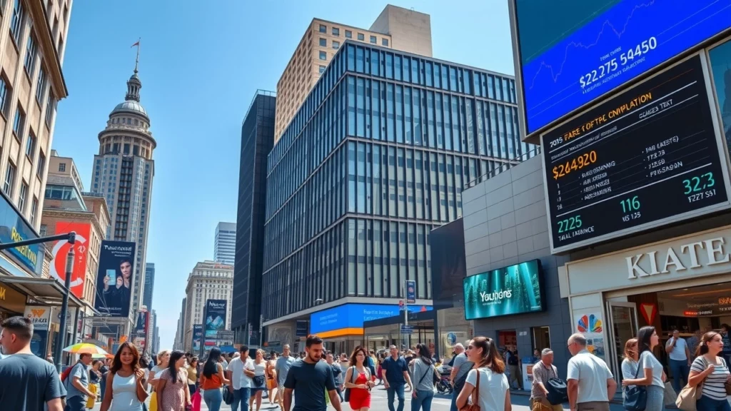 Scène urbaine animée illustrant une hausse des impôts pour compenser l'inflation en 2025.