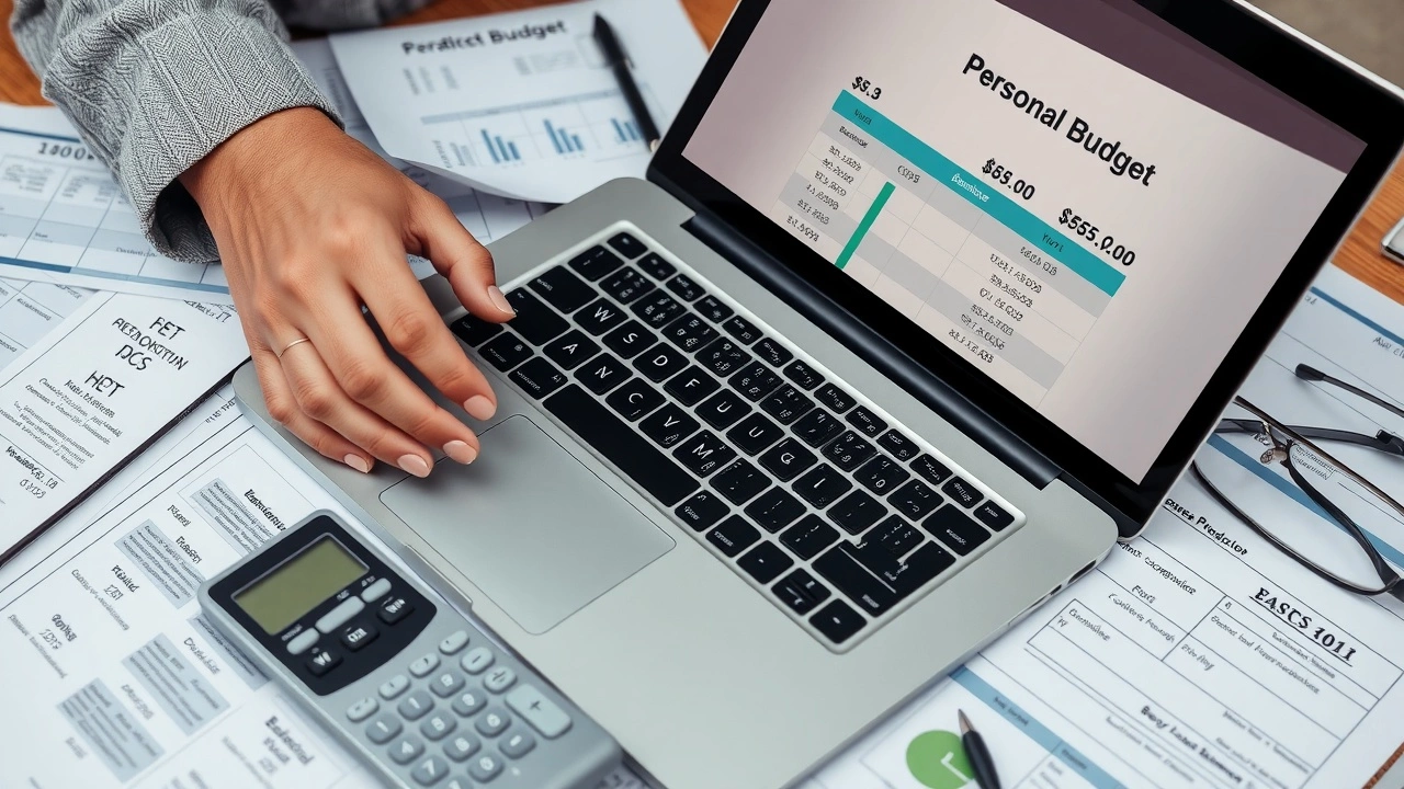 person ajuste son budget personnel avec des documents financiers