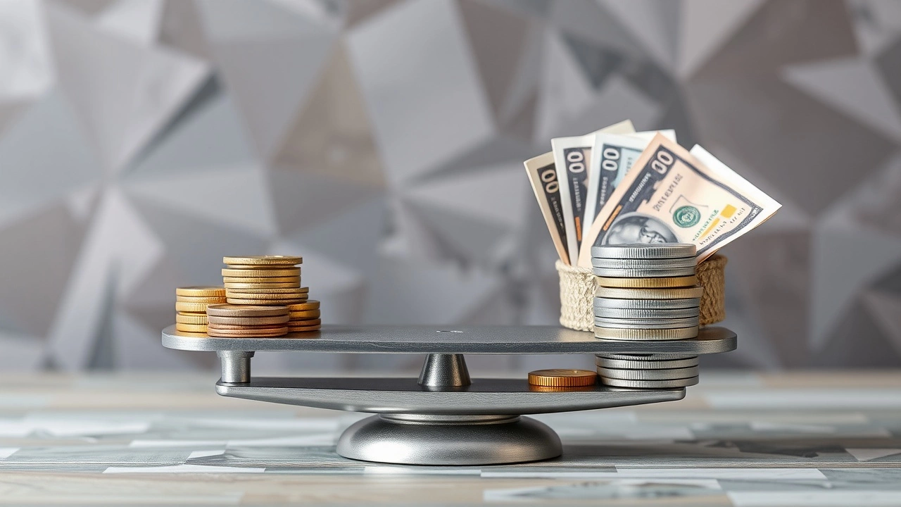 balance entre monnaies traditionnelles et actifs numériques