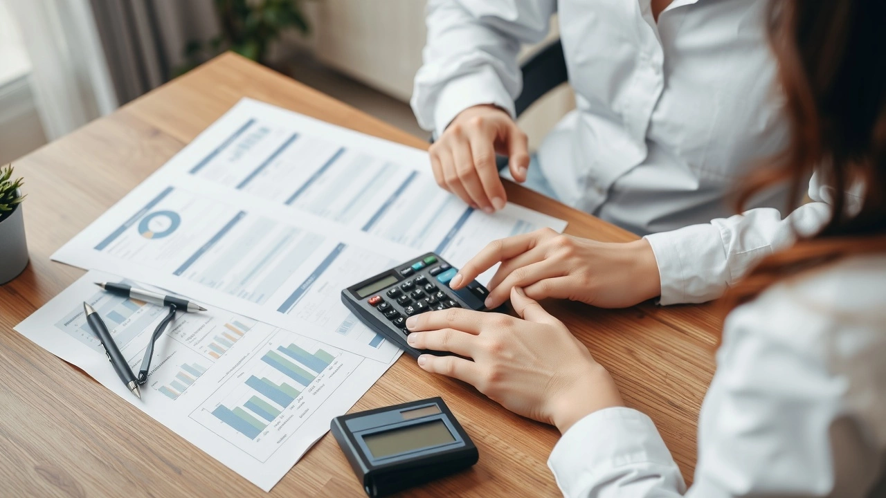 couple examinant des documents fiscaux ensemble