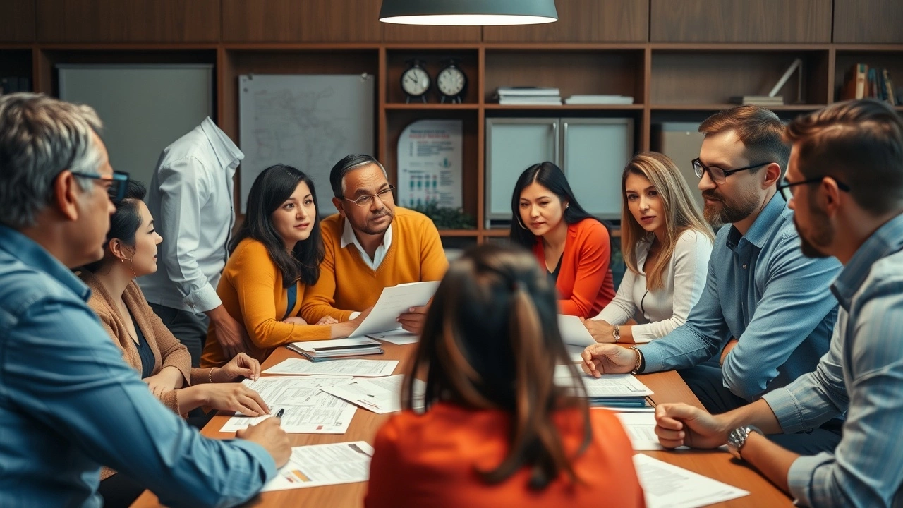 personnes discutant de fiscalite autour dune table