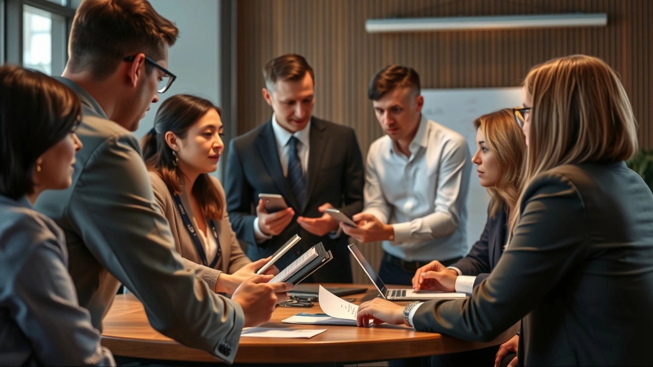 groupe de personnes parlant de la taxe sur les transactions