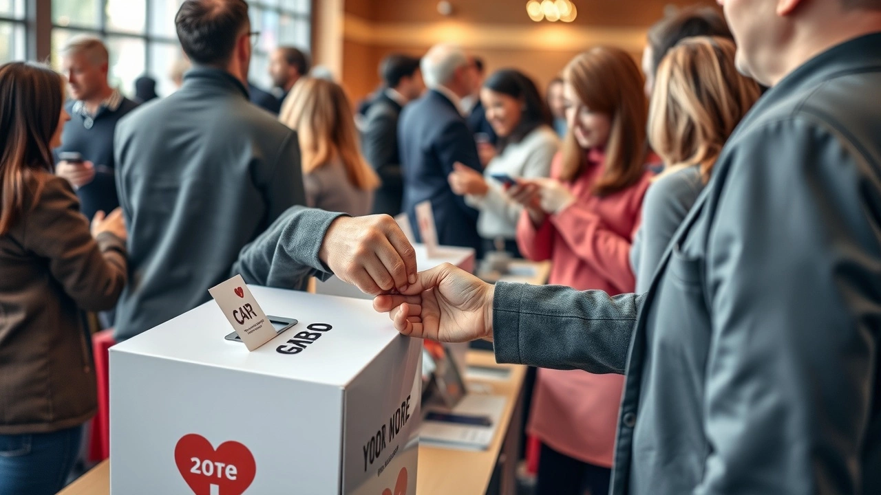 une personne faisant un don à une œuvre caritative