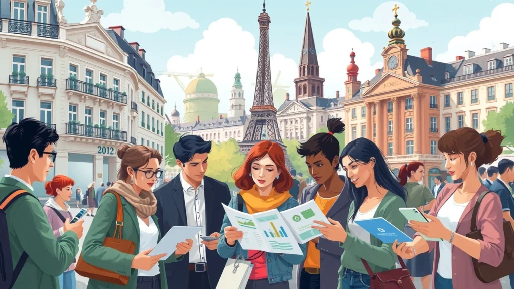 Illustration d'une scène urbaine française signalant l'optimisation du pouvoir d'achat en 2025 grâce à l'épargne durable.