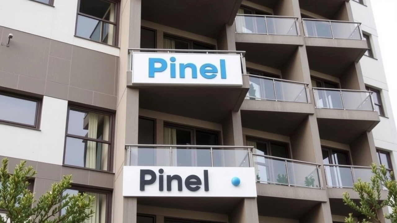 immeuble moderne avec panneau investissement Pinel