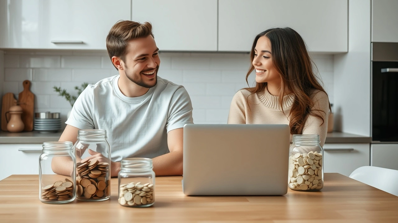 jeune couple discute des options d'epargne durable