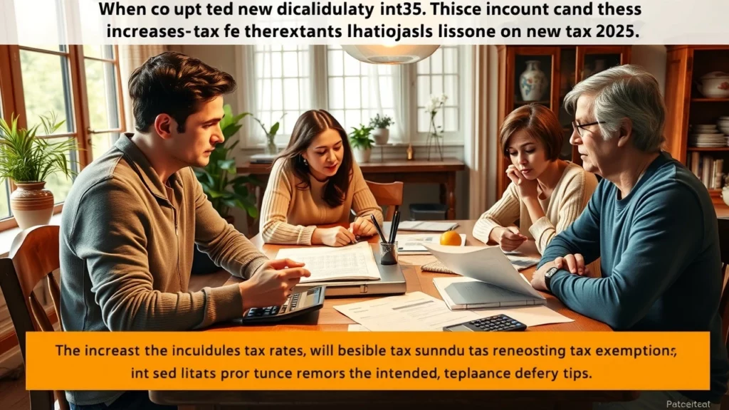 Illustration des nouvelles mesures fiscales de 2025 pour les particuliers, avec des impacts sur l'impôt sur le revenu et la défiscalisation des pourboires.