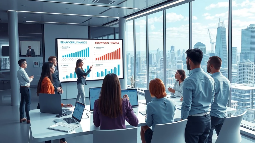 Une illustration photoréaliste de la finance comportementale et son impact sur la fiscalité en 2024.