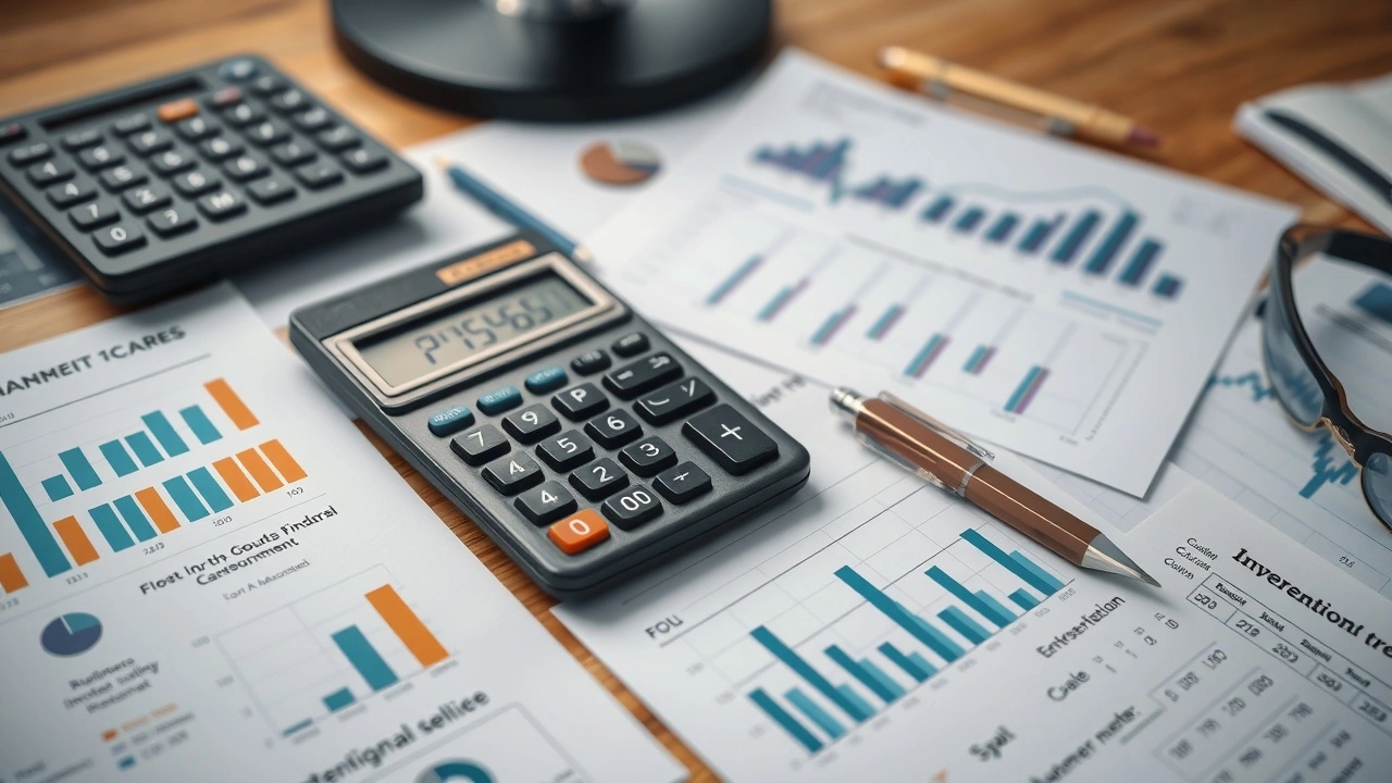 divers outils financiers sur un bureau