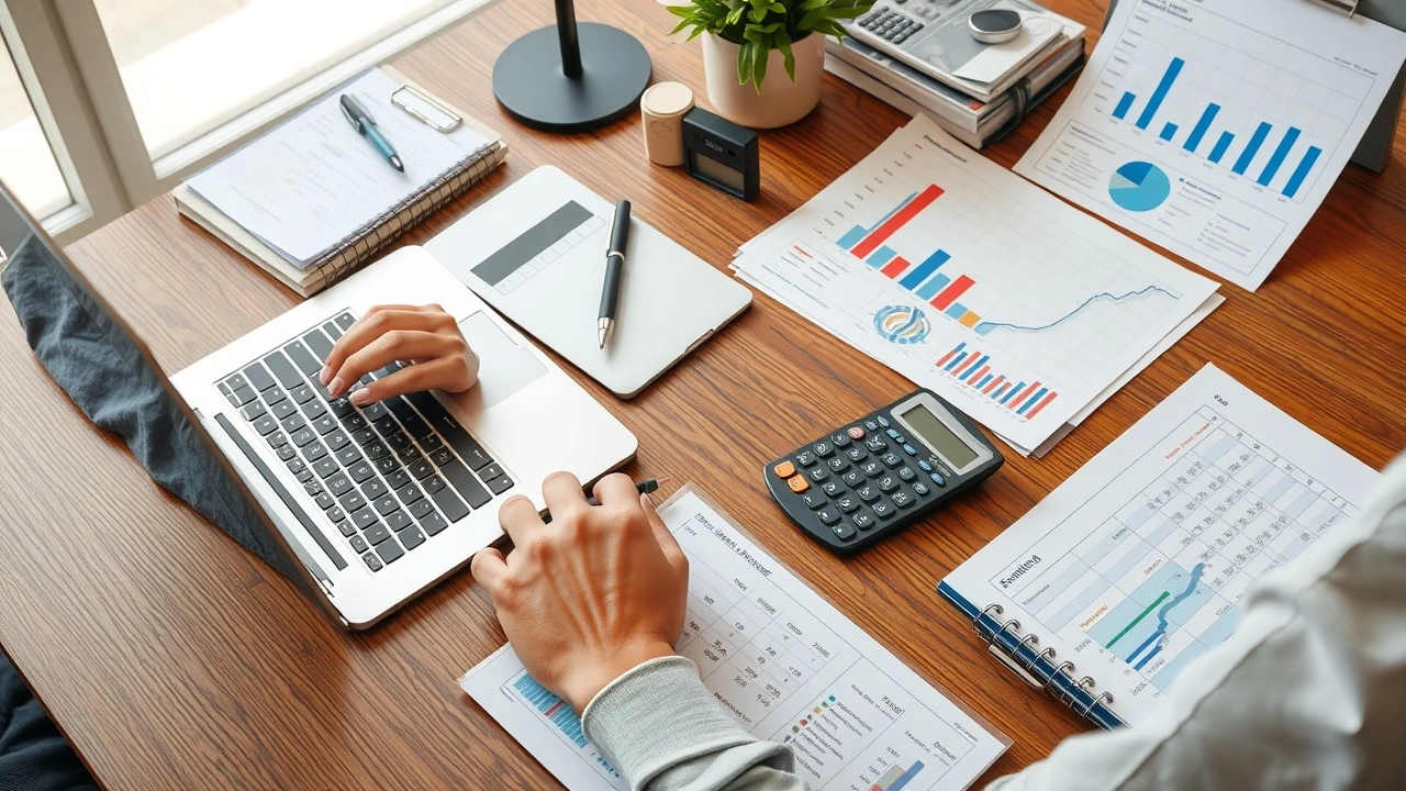 person ajustant un budget avec des documents financiers