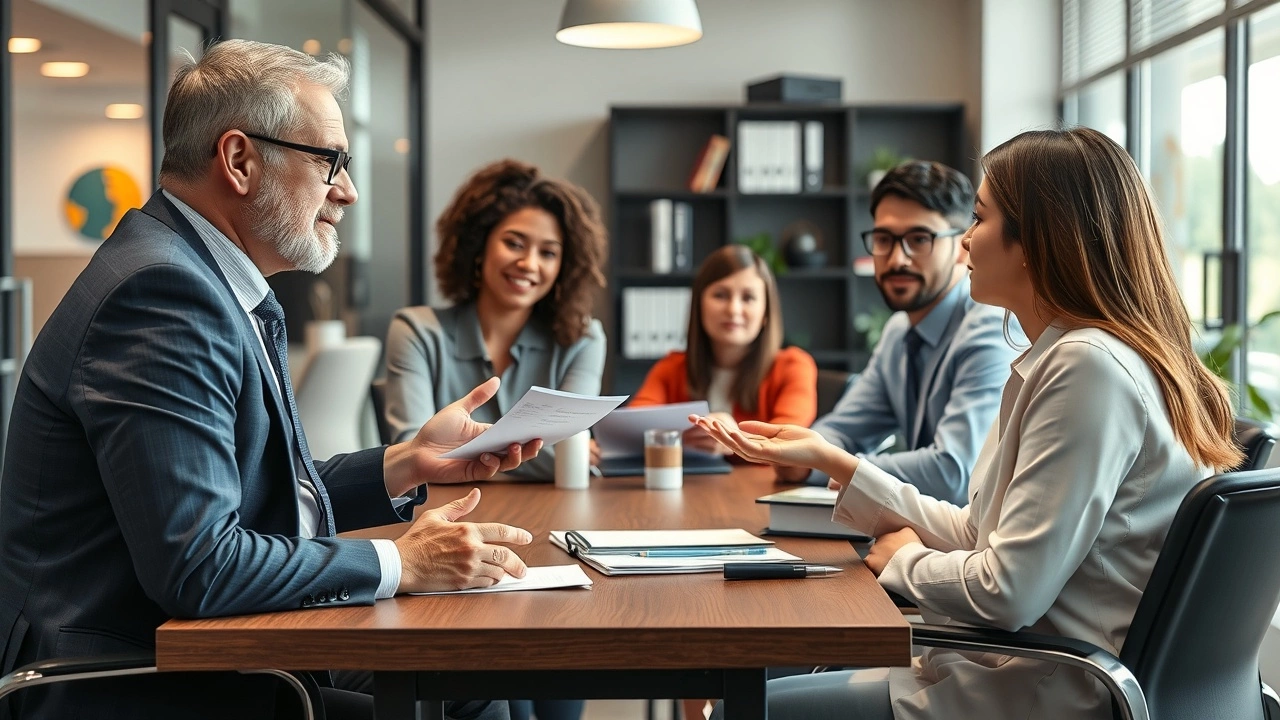 conseiller fiscal expliquant des stratégies aux contribuables