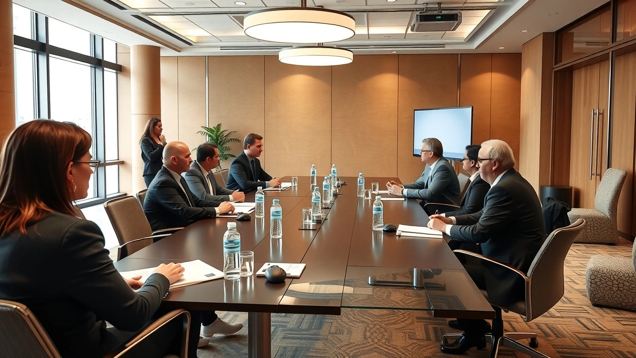 professionnels discutant des plafonds de crédit d'impôt