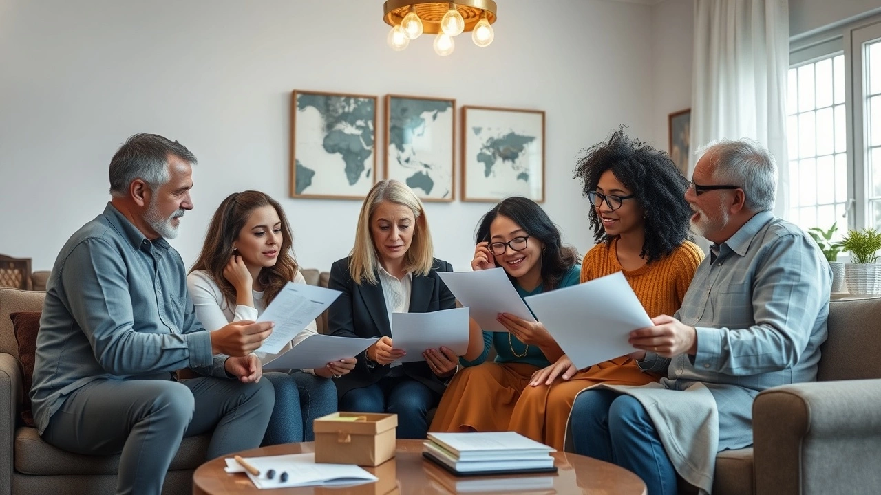 groupe de personnes discutant de finances personnelles