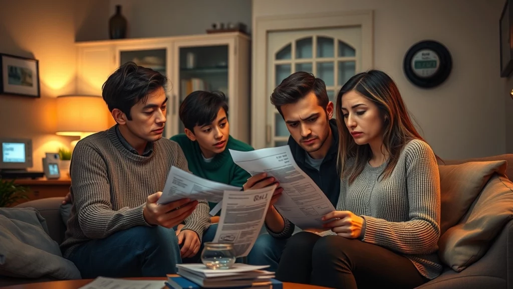 Une famille préoccupée par l'augmentation de la TVA sur les abonnements d'électricité et de gaz.
