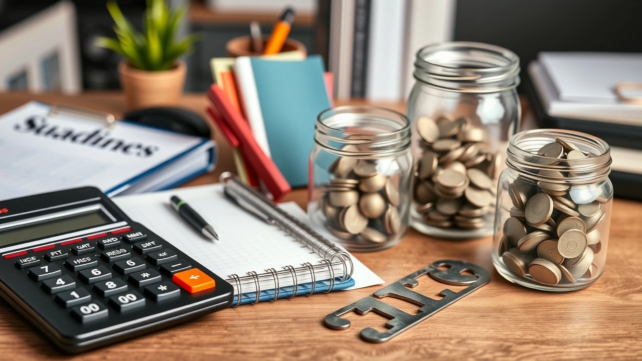 outils financiers sur un bureau