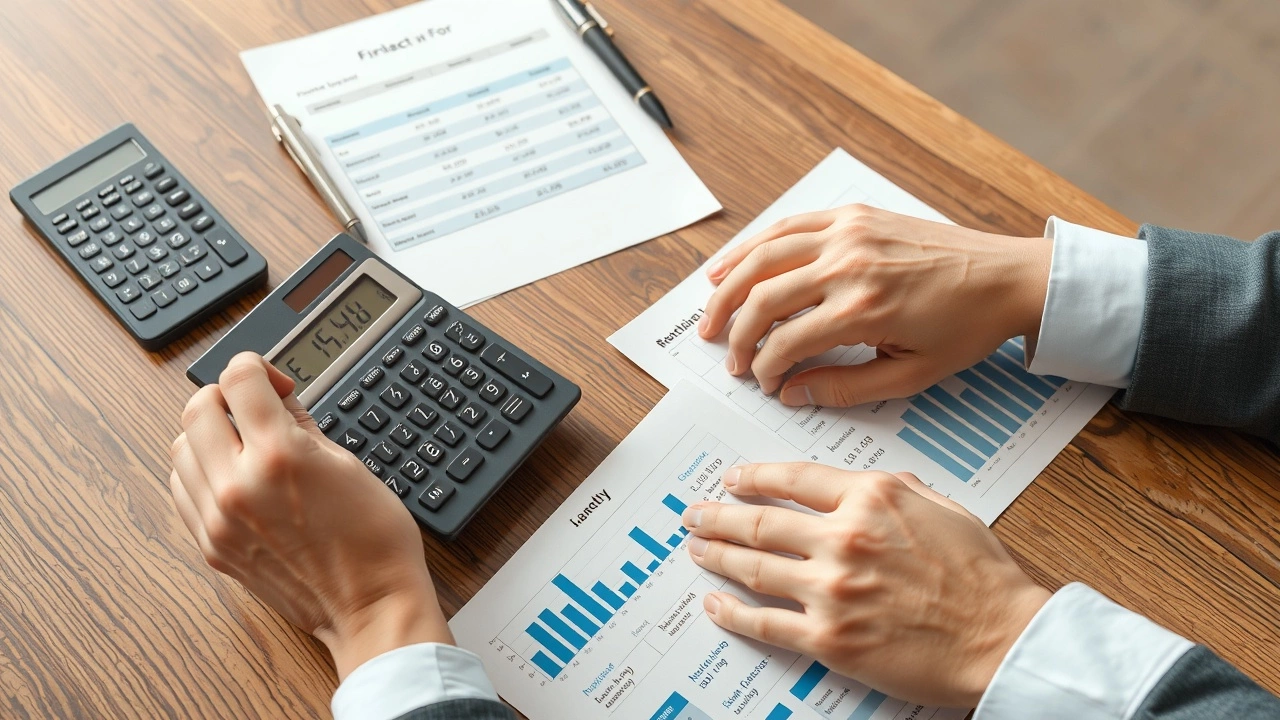 une personne examinant son budget mensuel avec des documents