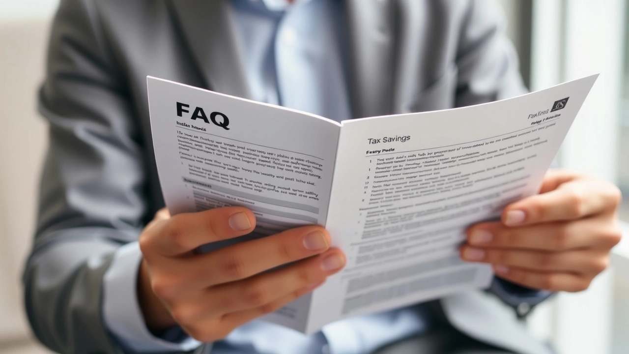 person lisant un document sur des investissements et économies