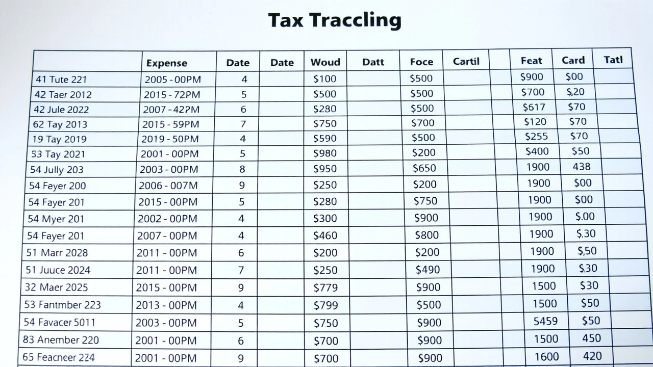 tableau de suivi fiscal avec colonnes et données
