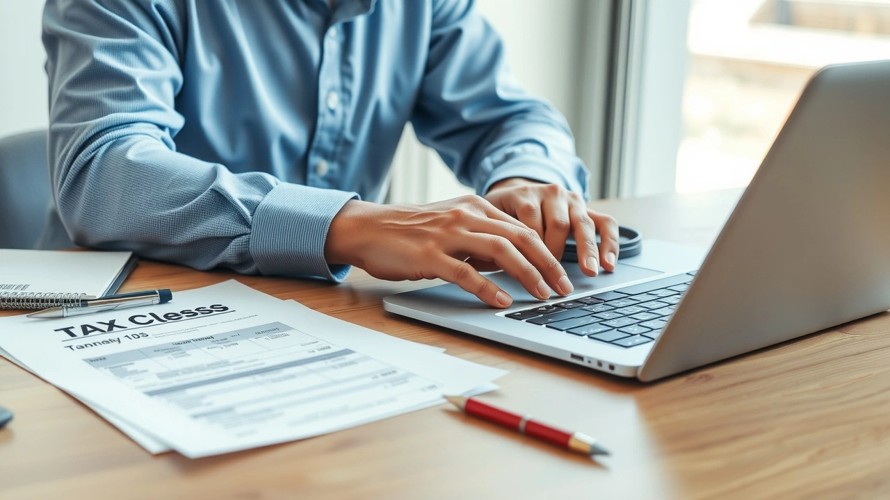 travailleur independant corrigeant ses declarations fiscales en ligne