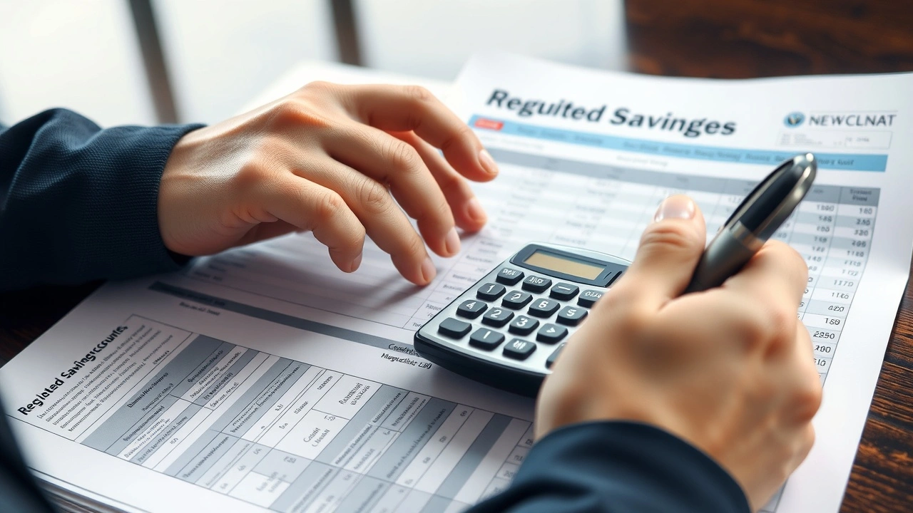 person calculant des économies avec des documents bancaires