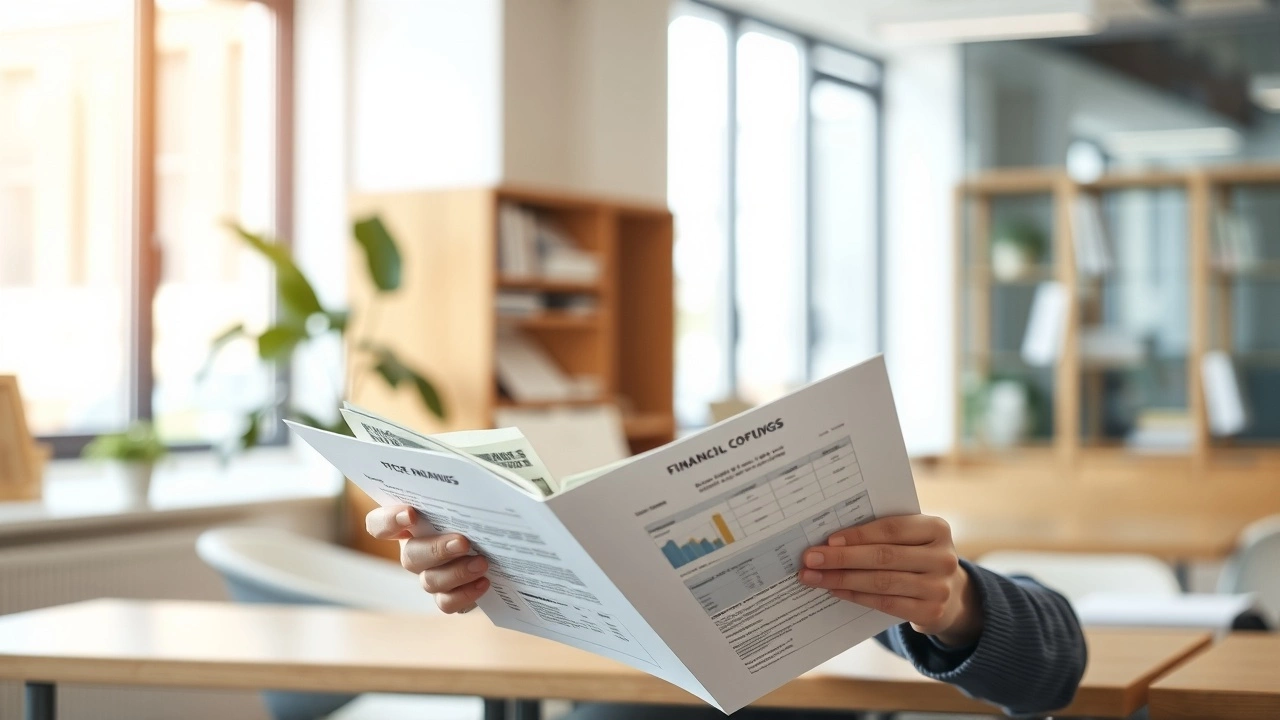 person consultant les documents financiers dans un bureau