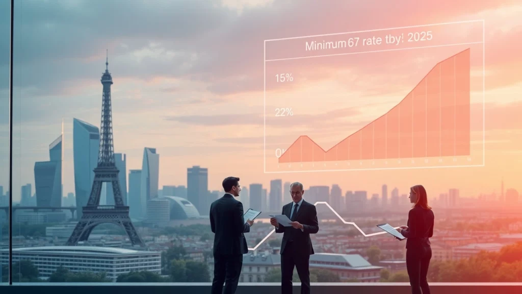 Une illustration conceptuelle de la nouvelle contribution différentielle sur les hauts revenus en France.