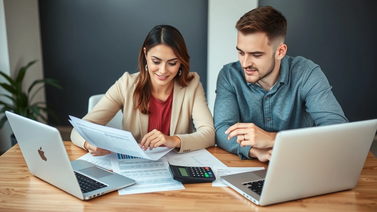 un couple marié discutant de leur budget