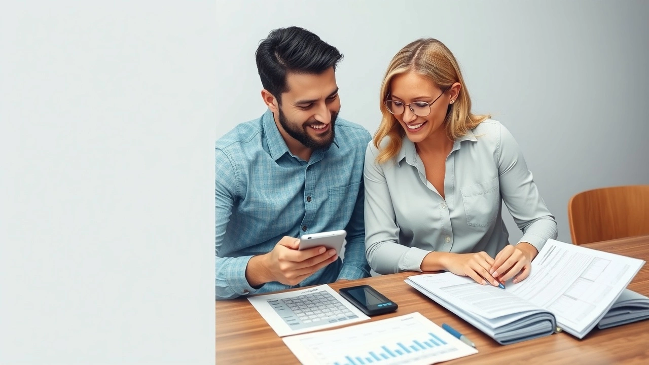 un couple analysant leur budget avec des documents