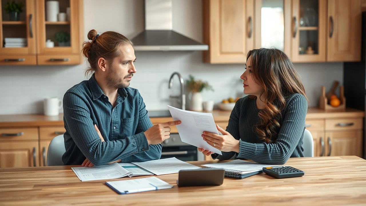 couple examinent leur budget ensemble