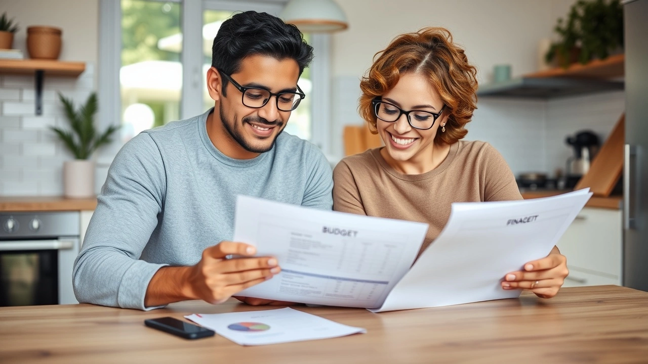 couple examinant leur budget à une table