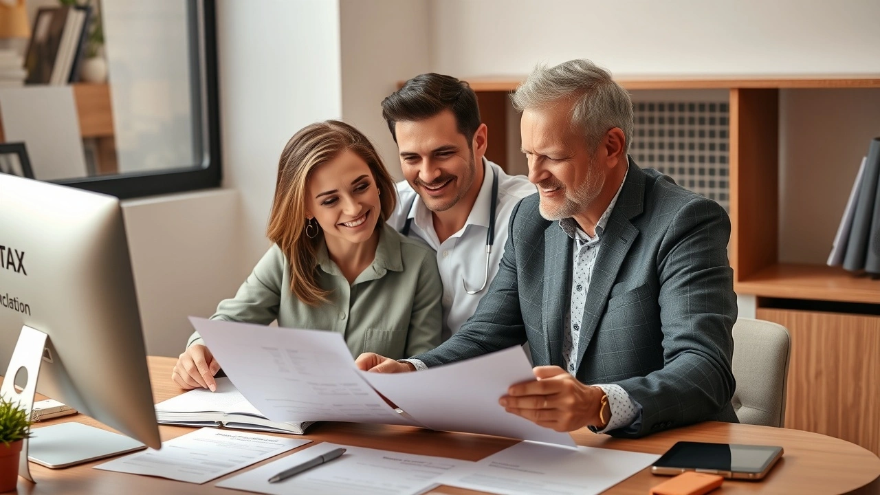 couple marié examinant des documents financiers
