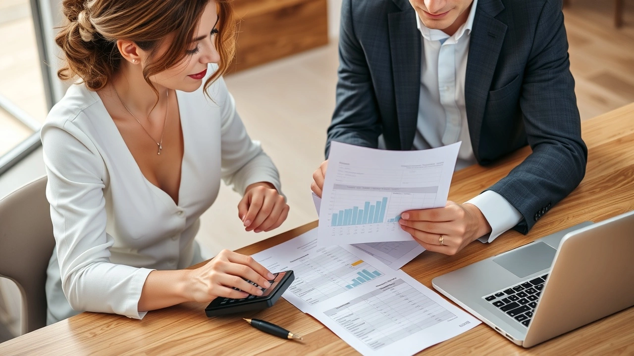 couple en train de gérer leur budget