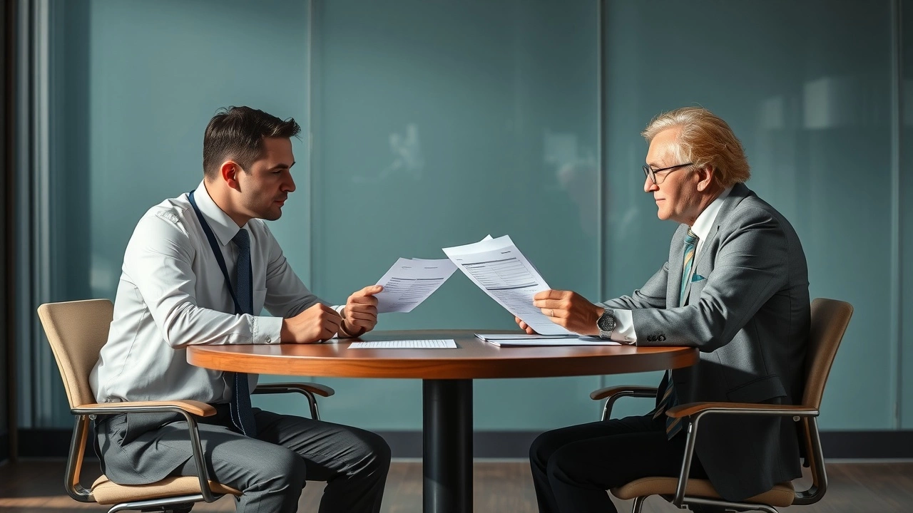 discussion entre experts sur les impots et finances