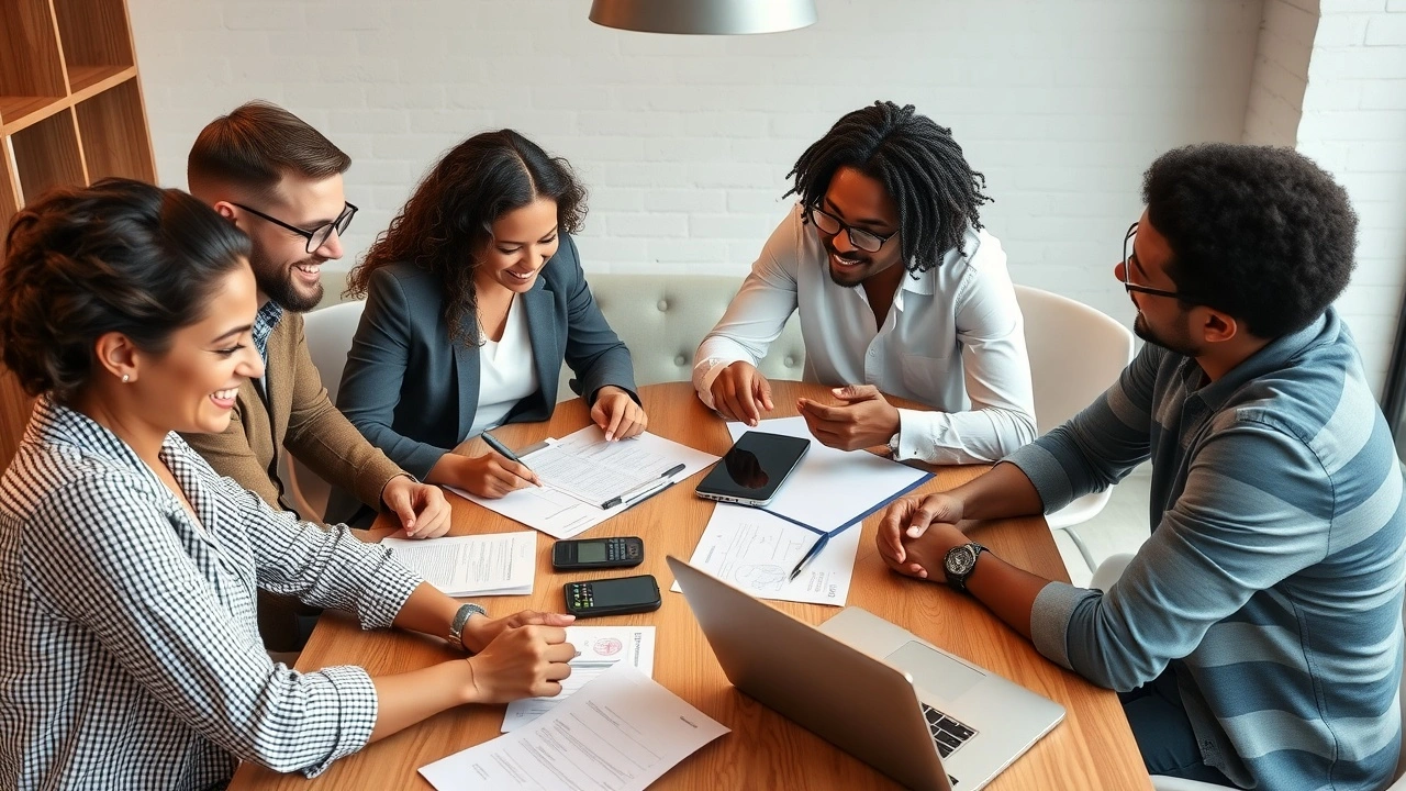 groupe de personnes discutant de finances personnelles