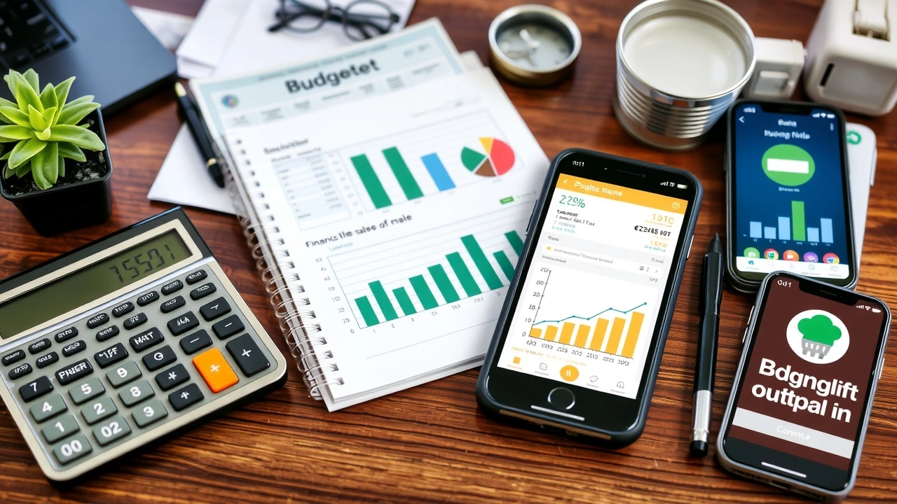 photo d'outils de gestion budgétaire sur un bureau