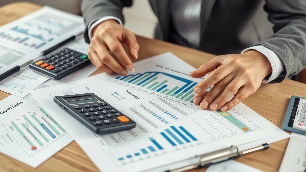 person analysant un budget sur une feuille de calcul